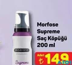 MORFOSE SUPREME SAÇ KÖPÜĞÜ 200 ML